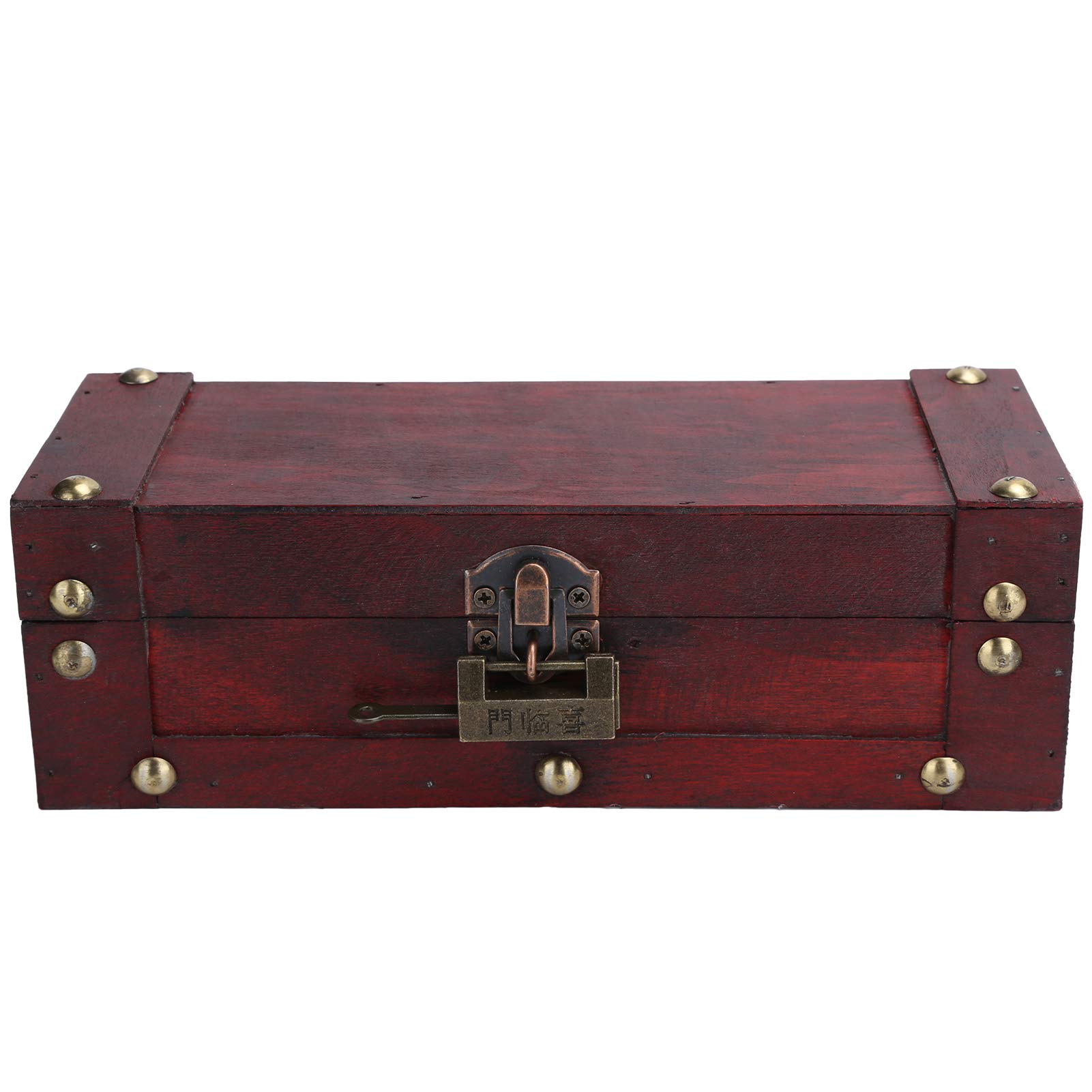Brrnoo Vintage Storage Box, Antique Style Jewelry Ornaments Organizer, Retro Treasure Chest, Decorative Jewelry Chest With Lock, Home Decoration Chest Box Case Holder, Jewelry Box