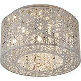 ET2 Inca-20.3W 7 LED Flush Mount in Contemporary style-15.75 Inches Wide by 8.75 inches high-Polished Chrome Finish-Xenon La