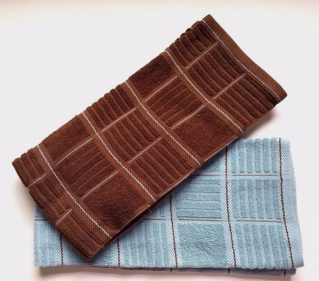 KitchenAid Kitchen Towel Set , Aqua Chocolate Home & Kitchen