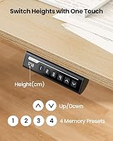 ErGear Electric Standing Desk 140x70cm 4 Memory Panel Sit Stand Home Office view 4