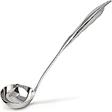 Zulay Premium 12 Inch Stainless Steel Ladle with Comfortable Grip - Soup Ladle with Long Handle and Ample Bowl Capacity Perfe