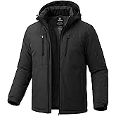 wantdo Men's Mountain Waterproof Ski Jacket Winter Snow Coat Windproof Raincoat