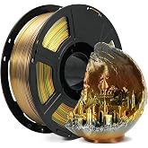 FLASHFORGE Silk PLA Filament 1.75mm Metal Rainbow, 3D Printer Filament 1kg (2.2lbs) Spool, Smooth and Silky Texture 3D Printing Filament, Dimensional Accuracy +/- 0.02mm
