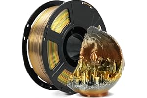 FLASHFORGE Silk PLA Filament 1.75mm Metal Rainbow, 3D Printer Filament 1kg (2.2lbs) Spool, Smooth and Silky Texture 3D Printing Filament, Dimensional Accuracy +/- 0.02mm