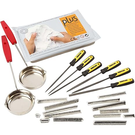 Zinngießen in Ton, Sortiment, 1Set