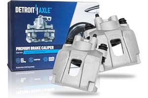 Detroit Axle - Rear 2pc Brake Calipers for Ford Explorer Sport Trac Jeep Liberty TJ Wrangler Lincoln Aviator Mercury Mountaineer, 2 Disc Brake Calipers Replacement