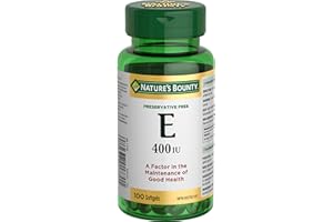 NATURE'S BOUNTY Vitamin E 400 IU, Antioxidant Supplement For The Maintenance Of Good Health, For Adults And Children 12+, Pre