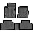 WeatherTech Custom Fit FloorLiners for Mercedes GLB SUV, GLB-Class, AMG GLB 35 SUV - 1st & 2nd Row (441593-1-2), Black