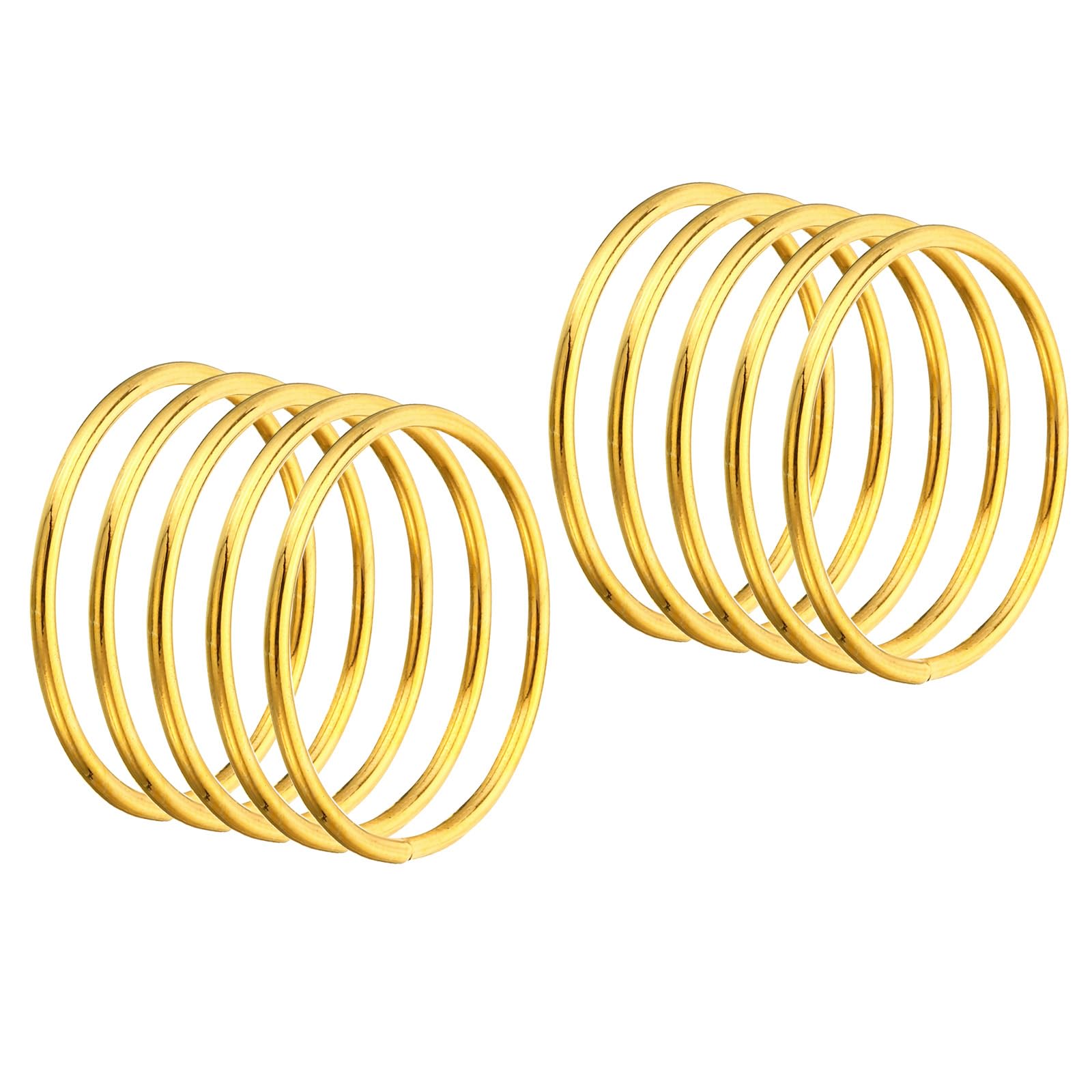 PATIKIL 2 Inch Dream Catcher Rings, 20 Pcs Metal Macrame Wreath Floral Round Ring Hoop for Christmas Decor Home Car DIY Craft Wedding Wall Hanging Decorations, Gold