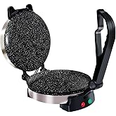 Libra Roti Maker Machine - Electric Tortilla Press with Non-Stick 8.5inch Plates and Durable Handle, Auto Temperature Control Chapati Maker Machine with Indicator Lights with 110V UL-Certified Plug