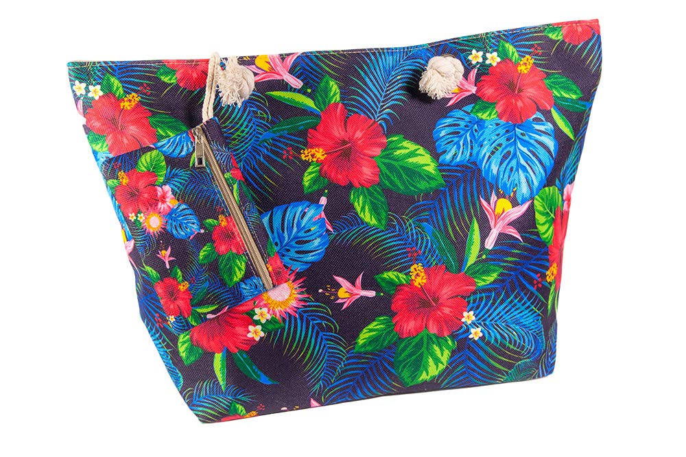 Sun and Surf Printed Beach Bag 60 x 40 x 20 cm N, Multicoloured