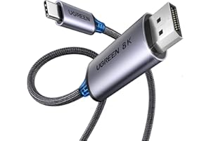UGREEN Bidirectional USB C to DisplayPort 1.4 Cable 8K@60Hz 4K@240Hz DisplayPort to USB C Thunderbolt 4 Cord,Compatible with 