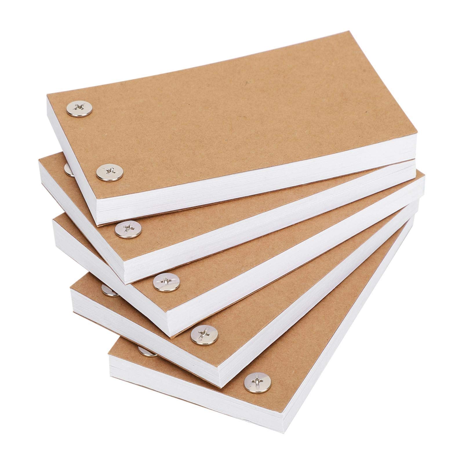 SALUTUYA Easy to Carry and Store, 5Pcs LED Flip Book Kit, Flip Book Paper with Holes for Children to Draw and Graffiti,