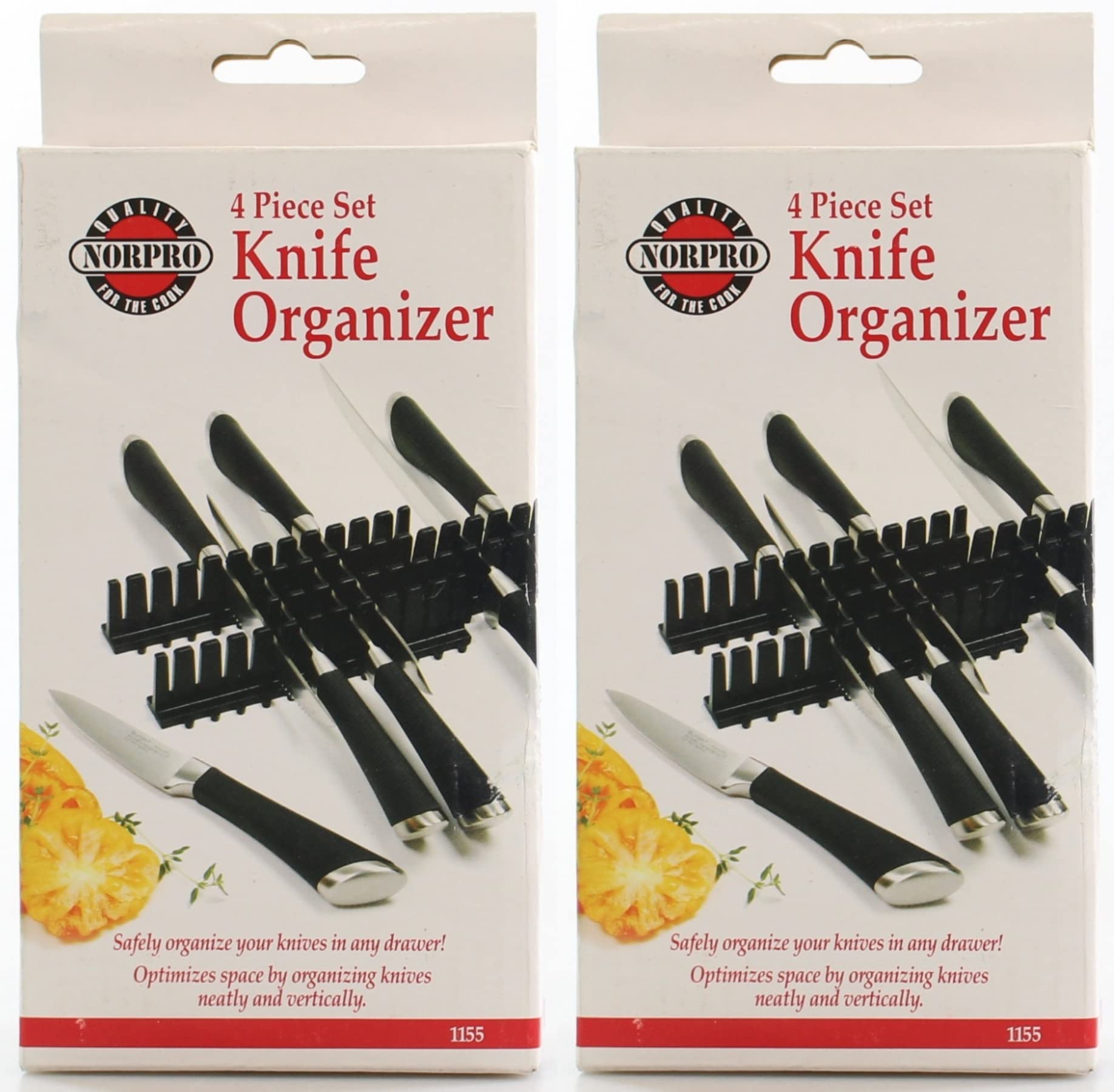 Norpro 4Pc Knife Drawer Organizer Set Works w/All