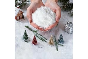 YILEGSYO 12oz Artificial Instant Snow Spray for Christmas Trees - Instant Fake Snow Flakes Decorations for Winter Wonderland Village, Tree&Window Displays，Christmas Realistic Faux Snowfall.