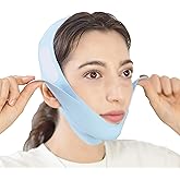 V Line Lifting Mask Chin Strap for Sleeping, Face Lifting Strap, Chin Strap, V Line Mask, Jawline Shaper, Jaw Strap, Double Chin Reducer,Face Lift Tape & Snoring Solution (Blue)