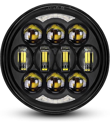 MFC PRO 12V Motorcycle Crystal Headlight Assembly Round Clear Head