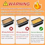 BYKITCHEN Air Fryer Liners for Ninja AF500UK 10.4L 100Pcs Nonstick Paper view 3