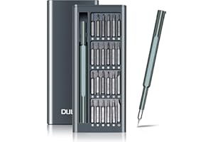 DULIWO 25-in-1 Small Precision Screwdriver Set, Professional Magnetic Mini Repair Tool Kit, Sturdy Computer tool kit, Electronics Repair tool Kit for Phone, Watch, Laptop, Macbook, PC, PS4, Eyeglass