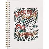 Rusenbao Retro Western Spiral Notebook Journal, Western Gifts for Women, 8 Ball, Western Office Supplies, Cowgirl Stuff, Journals for Writing, Travel Journal Diary(5.5'' X 8.3'')
