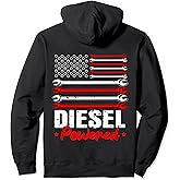 Diesel Mechanic Gifts Design On Back Pullover Hoodie