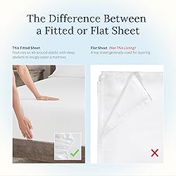 Cal King Fitted Sheet White, 100% Cotton 400 Thread