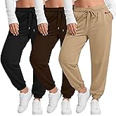 Yearntown Plus Size Joggers for Women Sweatpants Baggy Lounge Pants Elastic Waist Drawstring Workout Casual Pant with Pocket