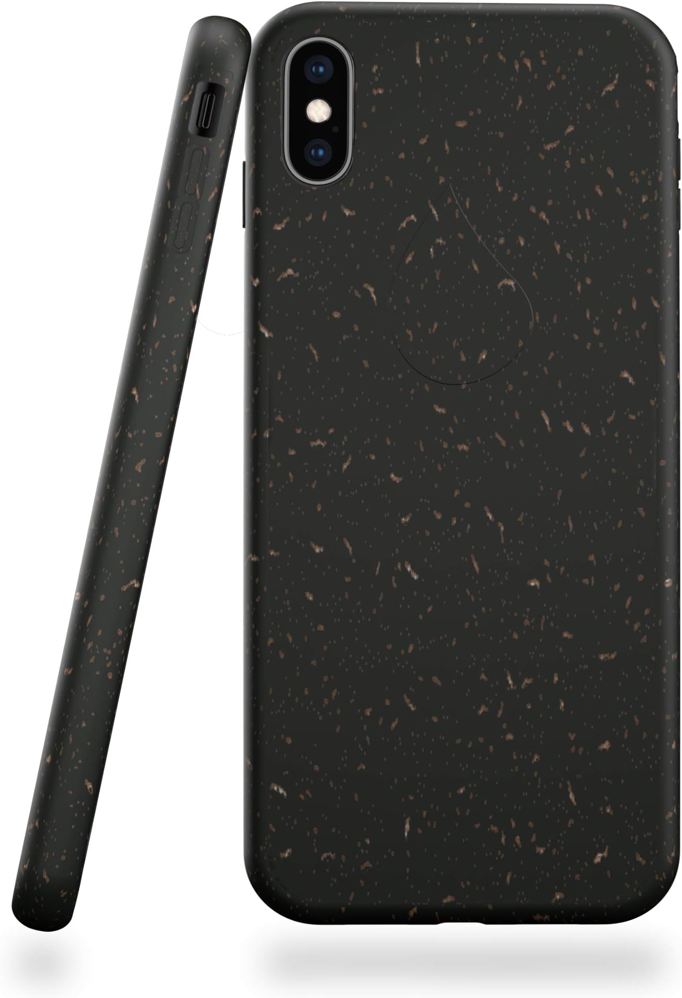 NAJTURE® Biodegradable iPhone X/XS Case - Compostable, Plant based, Eco friendly, Protective [BLACK SPACE]