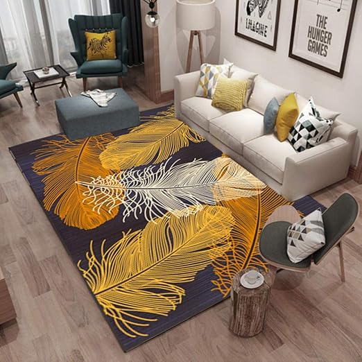 Renjie Alfombra De Patrón Geométrico De Estilo Nórdico Sala De Estar De