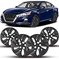 Winjet Hubcaps 16 Inch Wheel Covers for Nissan Altima 2019-2025 [2019 2020 2021 2022 2023 2024 2025 Nissan Altima] Wheel Rim Covers, Heavy Duty PP Material (16 Inch Set of 4, Black Matte)