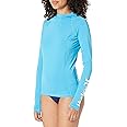 Hurley Women's Standard One and Only Long-Sleeve Rashguard, High Tide, X-Small