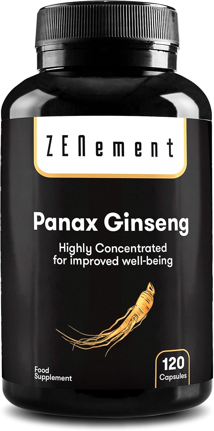 Panax Ginseng Extract, 50 mg Ginsenosides per Capsule, 2375 mg Whole Plant Equivalent, Vegan, No Additives, Non-GMO