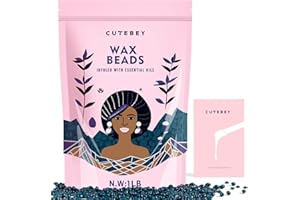 CUTEBEY Hard Wax Beads Waxing Beads: 1LB Natural Wax Beads for Hair Removal Brazilian Bikini Face Sensitive Skin -for Home Waxing Refill Bulk(Green)