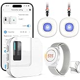 CallToU Wi-Fi Wireless Caregiver Pager Call Button for Elderly at Home , APP Emergency Alert for Seniors, Patients, and The Disabled (TY01WH-06W 3-1)