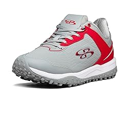 Boombah Viper Pro Men's Turf Gray/Red - Size 11