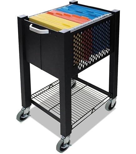 Amazon.com: Advantus 55758 Folding Mobile File Cart, 14-1/2w x 18