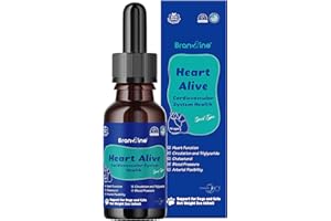 Branvine Heart Alive Liquid Cardiovascular System Health for Dogs and Cats-Norwegian Fish Oil, Coenzyme Q10, Vitamin K2, Poli