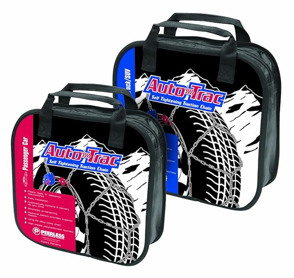 SCC PEERLESS 0232605 AUTO-TRAC LIGHT TRUCK/SUV TIRE TRACTION CHAIN – SET OF 2