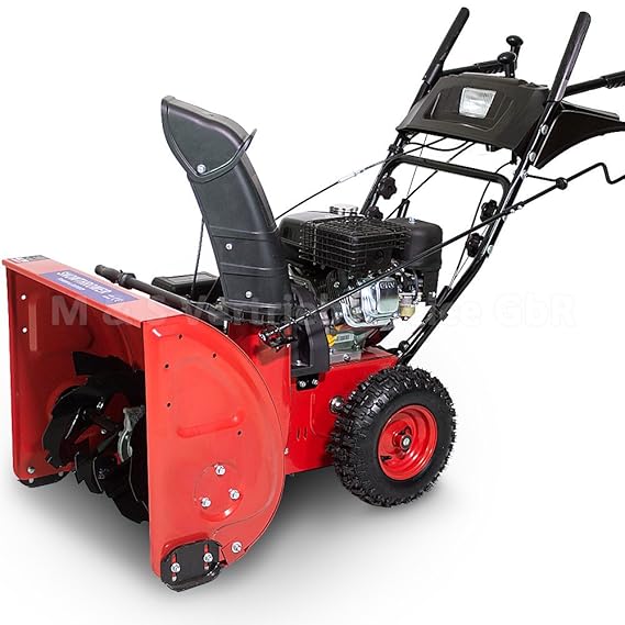 Schneefräse Schneeräumer Schneepflug Premium extra breit 60cm - 6,5 PS Benzinmotor E-Start