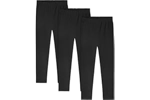 Resinta Toddler and Baby Girls Leggings Pants Full Length Cotton Basic Leggings Multipack Stretchy Soft Tights Pants