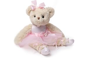 Bearington Collection Nina Ballerina 13 in Pink Stuffed Ballerina Doll - Plush Toys for Girls