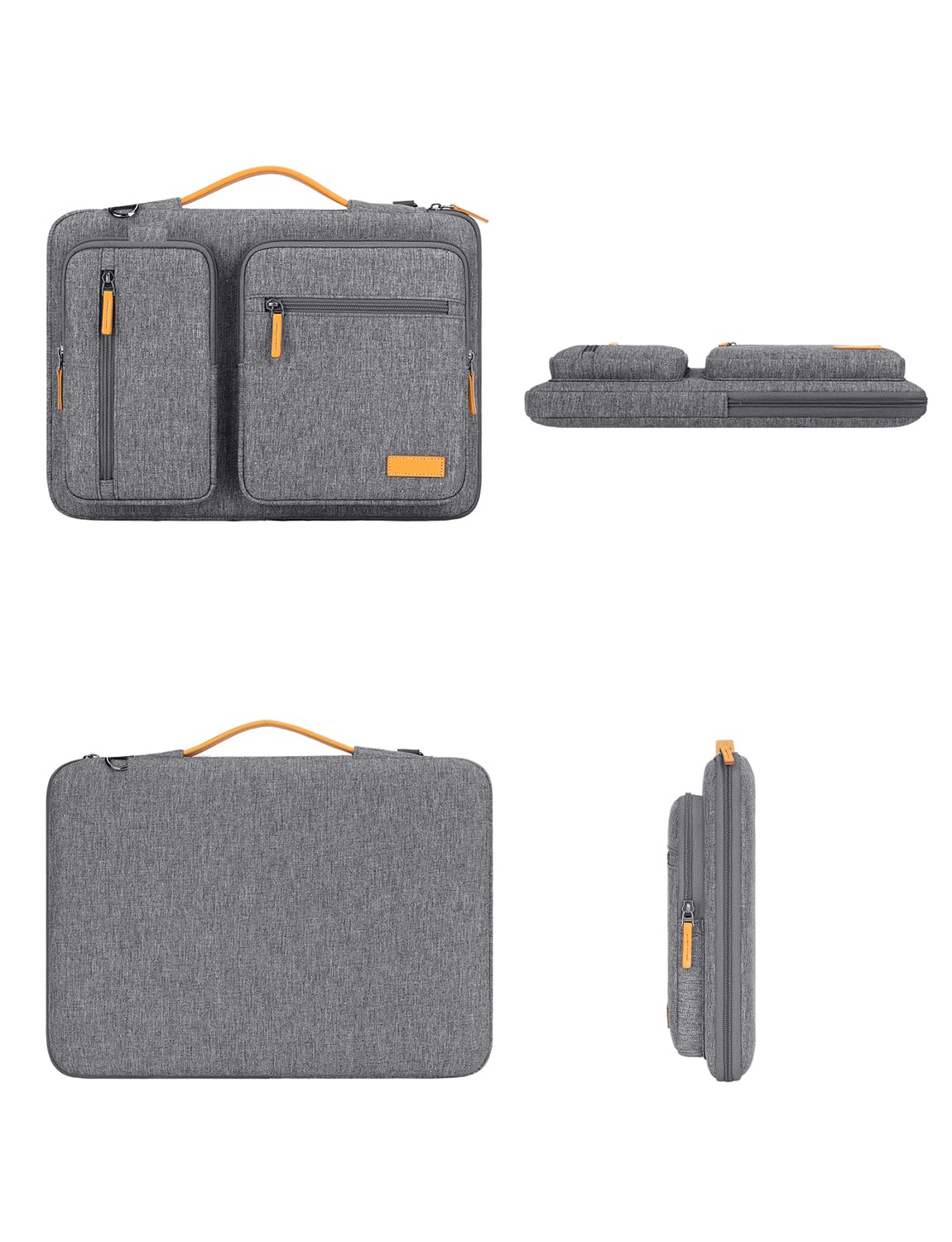 DOMISO Laptoptasche Laptop Hülle Tasche für 16 Zoll MacBook Pro 16 M5(2026)/M4(2025)/M3/M2/M1/Max,15,6 zoll Laptophülle Damen Wasserdicht Notebook Sleeve Case Bag Schutzhülle mit Griff,Grau 8