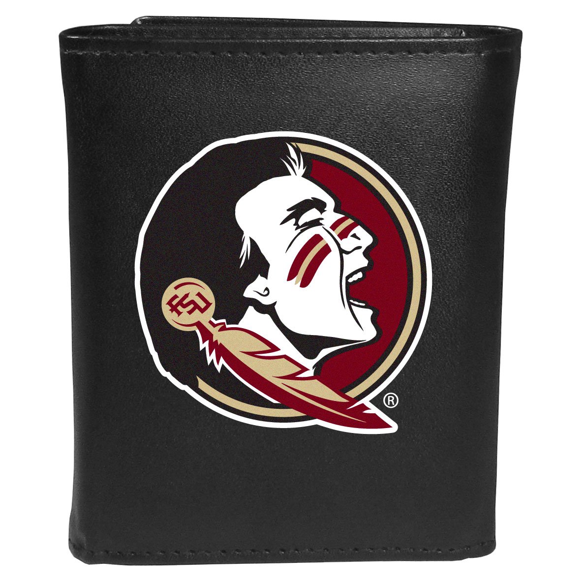Siskiyou Sports NCAA Florida State Seminoles Tri-Fold Wallet Large Logo, Black