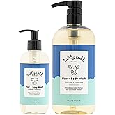 Tubby Todd Hair + Body Wash - Baby Shampoo and Body Wash - Gentle, Natural Baby Was for Newborns, Babies, and Toddlers - Non-Toxic and Hypoallergenic - Lavender Rosemary, 2 Pack, 8.5oz & 25oz