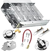【2026 Upgraded】 279838 W10724237 Dryer Heating Element kit fit for Whirlpool Maytag Kenmore Amana Roper Dryer Thermostat Thermal Fuse 3403585 Ned4655ew1 Wed4815ew1 Medc215ew1-AMI PARTS
