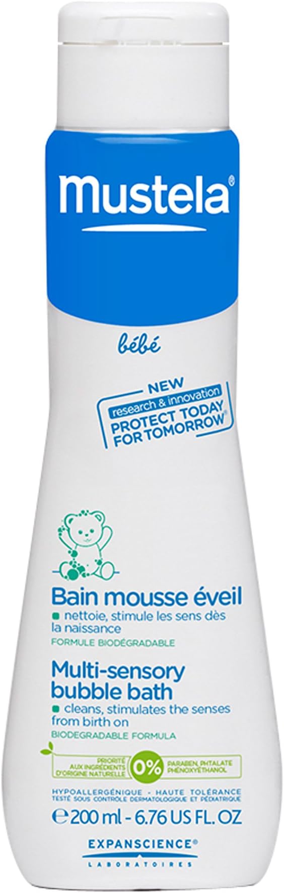 Mustela Baby Gentle Bubble Bath Newborn Multi Sensory 200ml 6.76oz