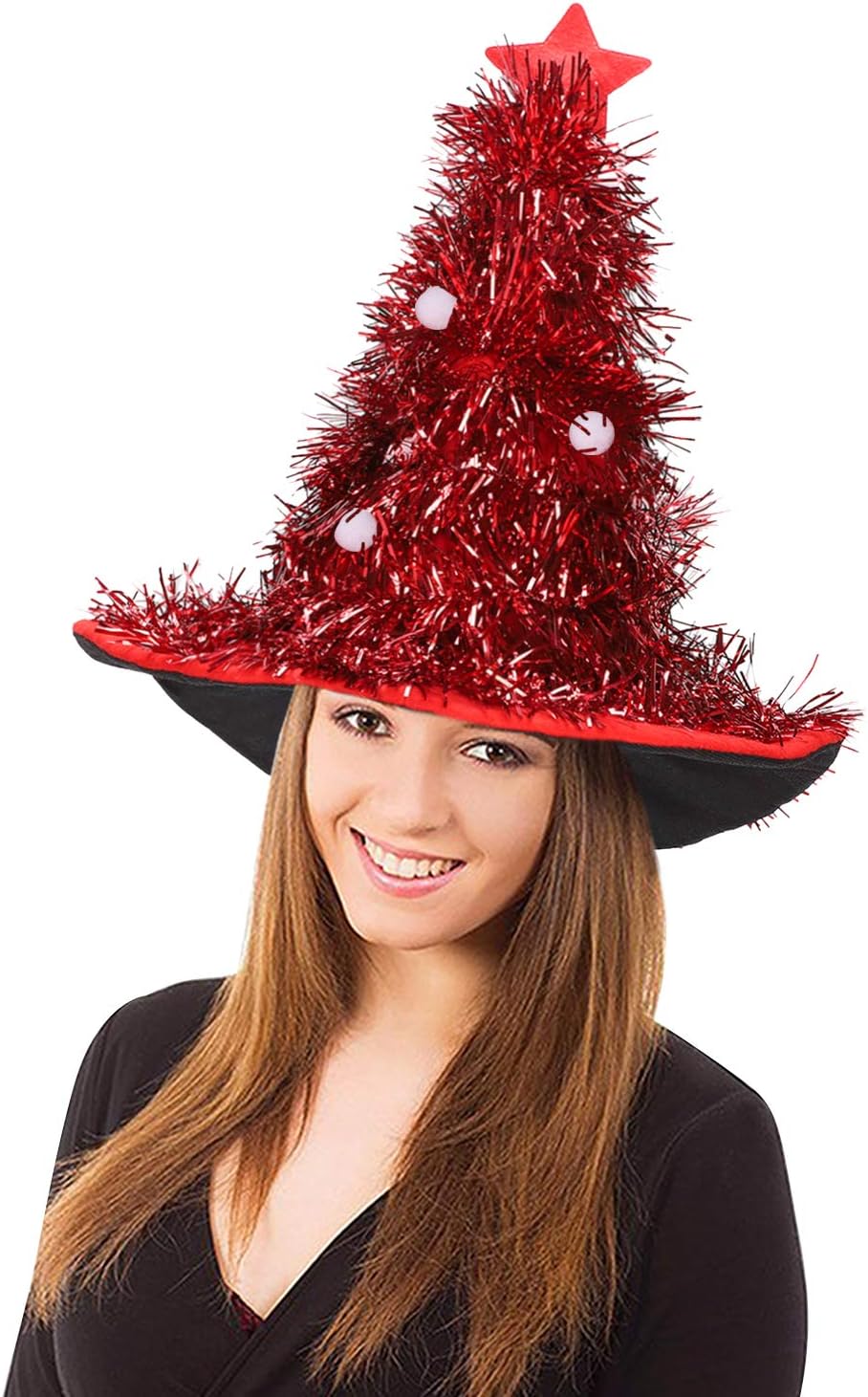 Qchomee Unisex Christmas Tree Hat Novelty Santa Hat Kids Adult Funny
