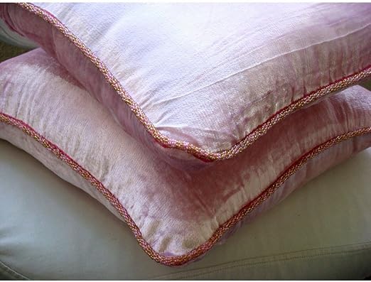 Amazon Com The Homecentric Decorative Light Pink Euro Shams 26x26
