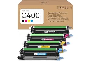 SAIBOYA Versalink C400/C405 Drum Unit Replacement for Xerox 108R01121 Imaging Unit for Phaser 6600 6655 Versalink C400 C405 WorkCentre 6655 6605 7328 7336 7345 7346 Drum Cartridge Kit (BK/C/M/Y)