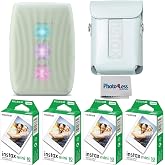 Fujifilm Instax Mini Link 3 Instant Photo Printer Bundle with Fuji Instax Mini Film (40 Sheets), Protective Case